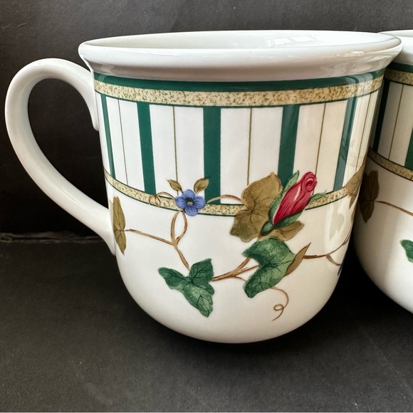 Lenox Casual Images Set Of 2 Mugs Summer Terrace NWOT - Picture 2 of 7